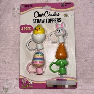 Char Charms Easter Straw Toppers